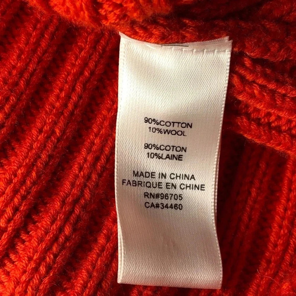 REBECCA TAYLOR La Vie Ribbed Short Sleeve Valentines Day Date Night Red Sweater - Picture 8 of 10